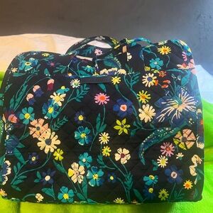 Vera Bradley Black Floral Travel Bag